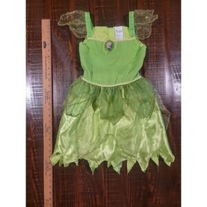Disney Store Tinker Bell Costume Girls 7/8 Dress Up Dress